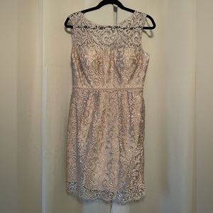 Gold lace dress